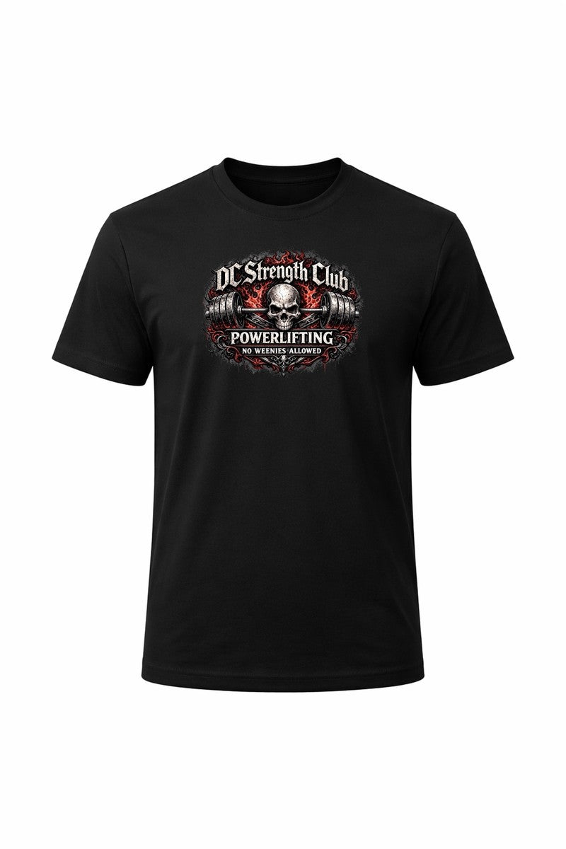 DCSC Skull+Barbell Logo Tee-Black