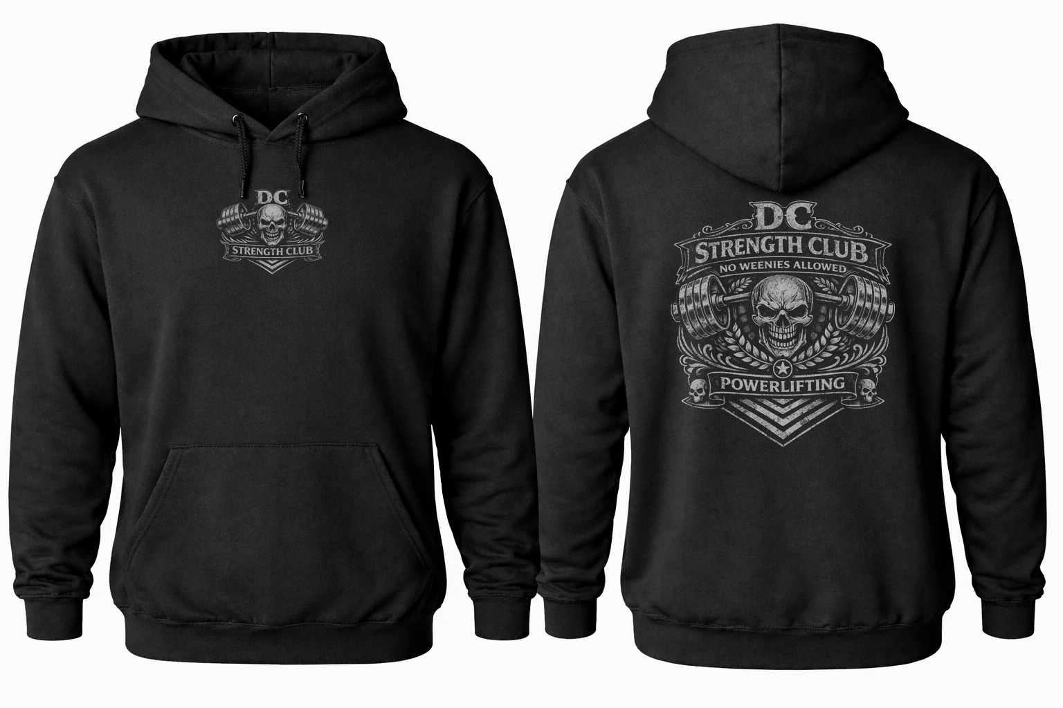 DCSC Powerlifting Hoodie-Black